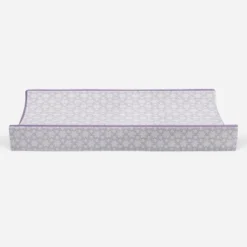 Bacati - Floral Quilted Muslin Changing Pad Cover Lilac -Baby Trend Sales Store GUEST 008bd519 6b39 41fe a700 9c261c880178