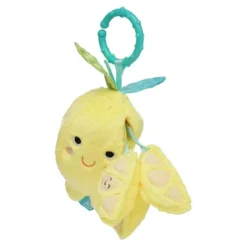 Manhattan Toy Mini-Apple Farm Lemon Baby Travel Toy With Rattle, Squeaker, Crinkle Fabric & Teether Clip-on Attachment -Baby Trend Sales Store GUEST 0390483b f0c2 44b5 a598 7b8948930c53