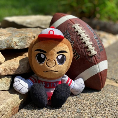 NCAA Ohio State Buckeyes Brutus Buckeye Kuricha Sitting 8" Plush Figure 3 NCAA Ohio State Buckeyes Brutus Buckeye Kuricha Sitting 8" Plush Figure - Image 3