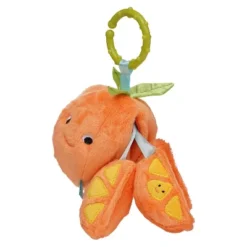 Manhattan Toy Mini-Apple Farm Orange Baby Travel Toy With Rattle, Squeaker, Crinkle Fabric & Teether Clip-on Attachment -Baby Trend Sales Store GUEST 078f48cc c437 4e03 ac68 2f35b92a3066