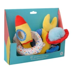 Manhattan Toy Space Themed Rocket Soft Baby Travel Spiral With Baby-safe Mirror, Elastic Pull Cord And Rattle Chime -Baby Trend Sales Store GUEST 0897dbe0 8818 484b b6b9 104073123591