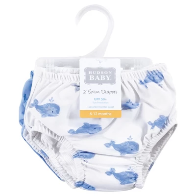 Hudson Baby Infant And Toddler Boy Swim Diapers, Blue Whale Navy Anchor 1 Hudson Baby Infant And Toddler Boy Swim Diapers, Blue Whale Navy Anchor
