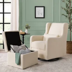 Carter's By DaVinci Adrian Swivel Glider With Storage Ottoman -Baby Trend Sales Store GUEST 134e7021 39b4 48de 91c9 334dee4d9f46