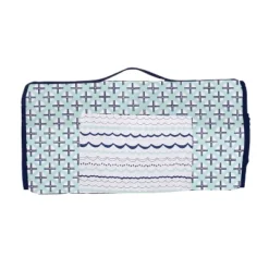 Bacati - Noah Mint Navy Toddler Nap Mat