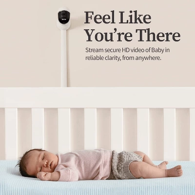 Owlet Cam BC04NWUCK-RB Audio And Background Sound, Room Temp, Night Vision Smart HD Video Camera Baby Monitor White - Manufacturer Refurbished 4 Owlet Cam BC04NWUCK-RB Audio And Background Sound, Room Temp, Night Vision Smart HD Video Camera Baby Monitor White - Manufacturer Refurbished - Image 4