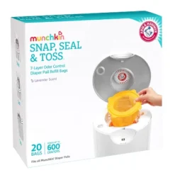 Munchkin Arm & Hammer Diaper Pail Snap, Seal And Toss Refill Bags, 600ct, 20pk -Baby Trend Sales Store GUEST 1e39bbc5 ecc3 4054 8258 e2c72ea172c7
