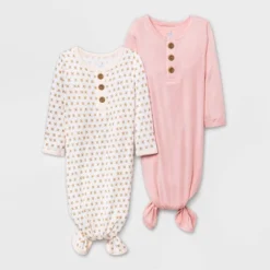 Baby Girls' 2pk Modal Tie NightGown - Cloud Island™ Pink -Baby Trend Sales Store GUEST 261e7217 0f0a 40b9 bec6 74f8b1f7e4c6