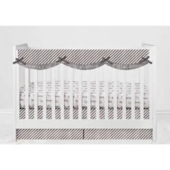 Bacati - Love Aztec Design/Print Gray/Silver 6 Pc Crib Bedding Set With Long Rail Guard Cover -Baby Trend Sales Store GUEST 289110bb 8771 4ea7 9586 74d12952a21b