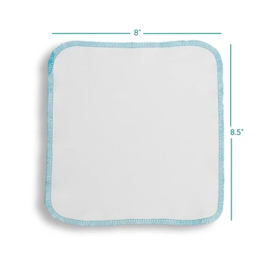 Thirsties | Organic Cotton Wipes Pack Of 6 - White, Wipes 1 Thirsties | Organic Cotton Wipes Pack Of 6 - White, Wipes