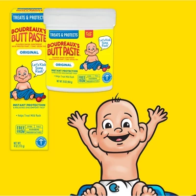 Boudreaux's BP Butt Paste Baby Diaper Rash Cream Original Strength - 16oz 4 Boudreaux's BP Butt Paste Baby Diaper Rash Cream Original Strength - 16oz - Image 4