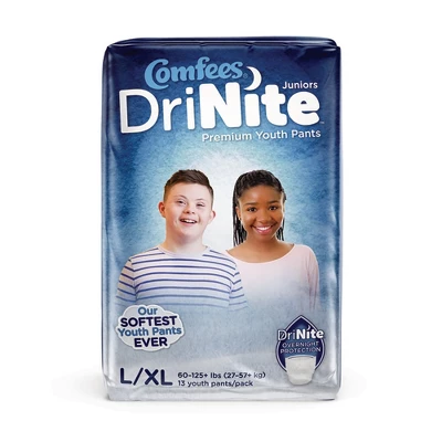 Comfees DriNite Juniors Youth Absorbent Underwear Large / X-Large 4 Comfees DriNite Juniors Youth Absorbent Underwear Large / X-Large - Image 4