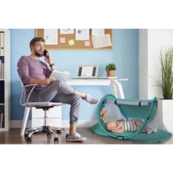 KidCo PeaPod Camp Lightweight Pop Up Child Portable Travel Bed Tent Extension With Retractable Sun Shade, Storage Pocket, And Carry Bag -Baby Trend Sales Store GUEST 39a143fc 2797 4c93 bfad 041e607c8e61