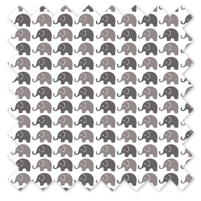 Bacati - Elephants White/Gray Mini Elephants Changing Pad Cover 9 Bacati - Elephants White/Gray Mini Elephants Changing Pad Cover - Image 9