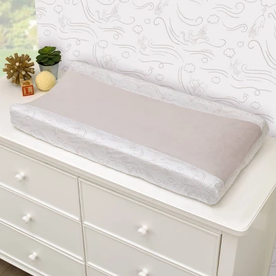 Disney Winnie The Pooh Blustery Day Changing Pad Cover - Gray 1 Disney Winnie The Pooh Blustery Day Changing Pad Cover - Gray