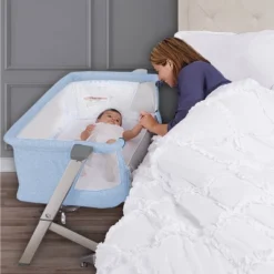 Dream On Me Skylar Bassinet And Bedside Sleeper - Blue -Baby Trend Sales Store GUEST 4c517770 4e5a 495a 8409 50915415a06e