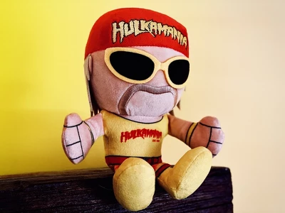 Bleacher Creatures WWE Hulk Hogan 8" Kuricha Sitting Plush 3 Bleacher Creatures WWE Hulk Hogan 8" Kuricha Sitting Plush - Image 3