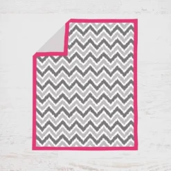 Bacati - Ikat Dots Leopard Pink Grey Girls 10 Pc Crib Set With Long Rail Guard Cover & 4 Muslin Swaddling Blankets -Baby Trend Sales Store GUEST 54e290e8 cc45 4a83 9d96 d06b88c28eb4