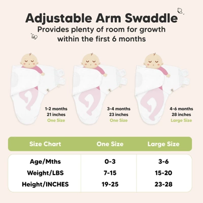 KeaBabies 3pk Organic Baby Swaddle Sleep Sacks, Newborn Baby Swaddles Wrap 0-3 Months, Ergonomic Wearable Swaddle Blanket 5 KeaBabies 3pk Organic Baby Swaddle Sleep Sacks, Newborn Baby Swaddles Wrap 0-3 Months, Ergonomic Wearable Swaddle Blanket - Image 5