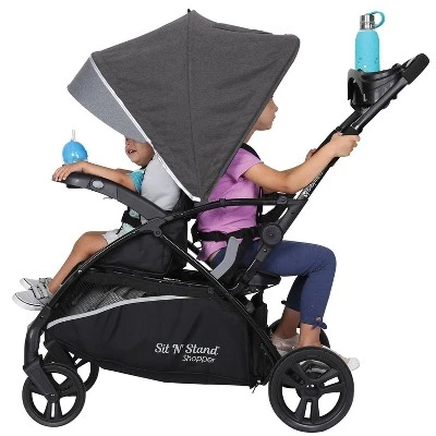 Baby Trend Sit N' Stand 5-in-1 Shopper Stroller Travel System - Gray 7 Baby Trend Sit N' Stand 5-in-1 Shopper Stroller Travel System - Gray - Image 7
