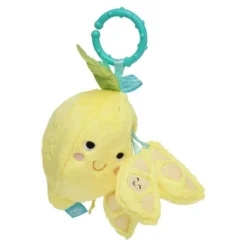Manhattan Toy Mini-Apple Farm Lemon Baby Travel Toy With Rattle, Squeaker, Crinkle Fabric & Teether Clip-on Attachment -Baby Trend Sales Store GUEST 59b4fa78 4b61 4f12 885f a4b9ff58b3a4