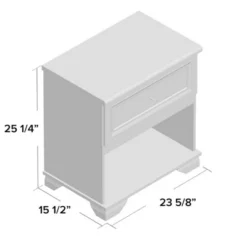 Belle Isle Furniture South Lake 1 Drawer Nightstand -Baby Trend Sales Store GUEST 5e5cfedc 81be 4d86 8c3a 0480c0478c16