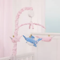 NoJo Under The Sea Whimsy Whales And Narwhals Musical Mobile - Pink And Blue -Baby Trend Sales Store GUEST 5f446dc6 c358 443f 8ff9 69d43b6df594