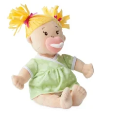 Manhattan Toy Baby Stella Blonde 15" Soft First Baby Doll For Ages 1 Year And Up, No Retail Packaging