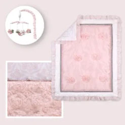 The Peanutshell Arianna Crib Bedding Set, Pink Floral, 4pc To 12 Pc, For Girls -Baby Trend Sales Store GUEST 656a9de5 c36c 42d5 924a 5c252f52a426