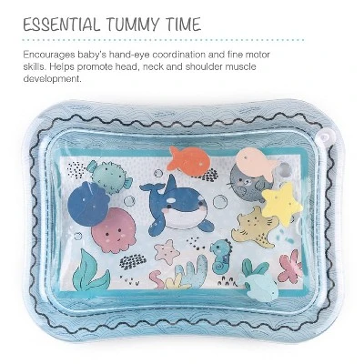The Peanutshell Sea Life Tummy Time Water Play Mat, Inflatable Sensory Development Toy 1 The Peanutshell Sea Life Tummy Time Water Play Mat, Inflatable Sensory Development Toy