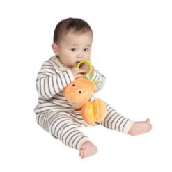 Manhattan Toy Mini-Apple Farm Orange Baby Travel Toy With Rattle, Squeaker, Crinkle Fabric & Teether Clip-on Attachment -Baby Trend Sales Store GUEST 68fafce0 7c14 40f0 8d55 780e2a9ebaf3