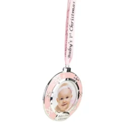 Northlight 3" Pink Silver-Plated Baby's First Christmas Photo Ornament With European Crystals 5 Northlight 3" Pink Silver-Plated Baby's First Christmas Photo Ornament With European Crystals -Baby Trend Sales Store GUEST 693bad49 f9e7 406f beef ee06f311a5d7
