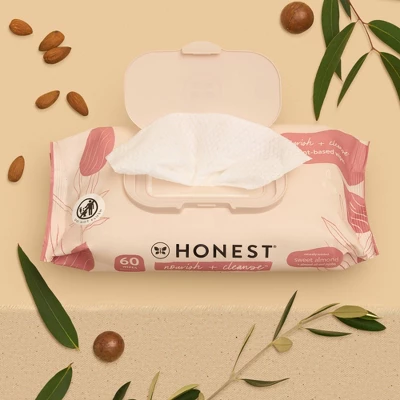 The Honest Company Nourish + Cleanse Plant-Based Baby Wipes - Sweet Almond - 240ct 1 The Honest Company Nourish + Cleanse Plant-Based Baby Wipes - Sweet Almond - 240ct