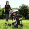 Jeep By Delta Children Unlimited Reversible Handle Stroller - Gray Tweed