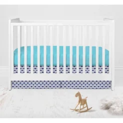 Bacati - Aztec Print Liam Aqua Orange Navy 10 Pc Crib Bedding Set With 2 Crib Fitted Sheets -Baby Trend Sales Store GUEST 6f64a9fe 5c2b 44dd 8cf4 5019aafb1a9d