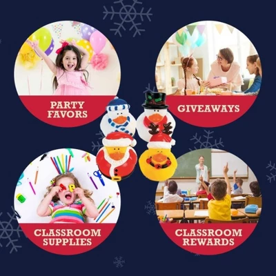 Fun Express Vinyl Holiday Rubber Duckies Party Favors, Children's Birthday Bash, Holiday Celebrations, 12pcs 3 Fun Express Vinyl Holiday Rubber Duckies Party Favors, Children's Birthday Bash, Holiday Celebrations, 12pcs - Image 3