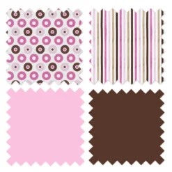 Bacati - Mod Dots Stripes Pink Fuschia Beige Chocolate 10 Pc Crib Bedding Set With 2 Crib Fitted Sheets -Baby Trend Sales Store GUEST 779f7bc1 5a10 4b07 be72 77fa5c0e1f35