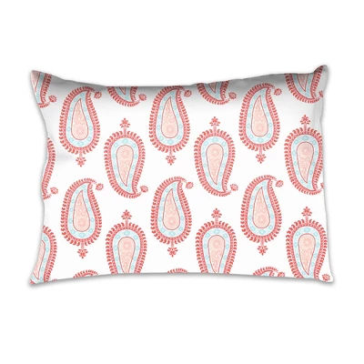 Bacati - Sophia Paisley Aqua Coral 3 Pc Toddler Bedding Sheet Set 5 Bacati - Sophia Paisley Aqua Coral 3 Pc Toddler Bedding Sheet Set - Image 5