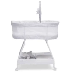 Delta Children Curve Bassinet - White And Gray -Baby Trend Sales Store GUEST 7e769cb0 3c30 4933 9c4e f931c578d709