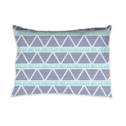 Bacati - Liam Large Triangles Aqua Navy Muslin 3 Pc Toddler Bed Sheet Set -Baby Trend Sales Store GUEST 82ce4bf0 834c 49b7 a5aa d9ee3e5e499d