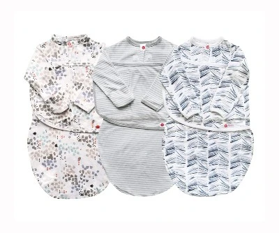 Embe 0-3mo Long Sleeve Swaddle Sack, Convertible, Arms-In/Arms-Out, Legs-In/Legs-Out, 3-Pack 8 Embe 0-3mo Long Sleeve Swaddle Sack, Convertible, Arms-In/Arms-Out, Legs-In/Legs-Out, 3-Pack - Image 8