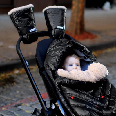 7AM Enfant Warmmuffs Stroller Gloves - Black Polar 1 7AM Enfant Warmmuffs Stroller Gloves - Black Polar