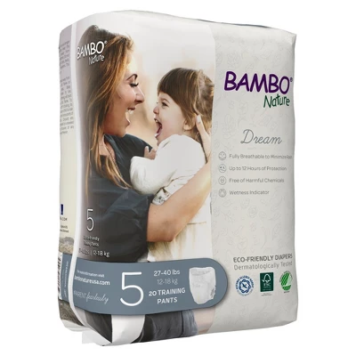 Bambo Nature Dream Toddler Toddler Training Pants Size 5 27 To 40 Lbs. 1000016930, 60 Ct 2 Bambo Nature Dream Toddler Toddler Training Pants Size 5 27 To 40 Lbs. 1000016930, 60 Ct - Image 2