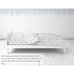 Bacati - Football Brown/Gray Muslin 4 Pc Toddler Bedding Set -Baby Trend Sales Store GUEST 880dcb05 8dd0 4319 9a6f c23113e9b09d