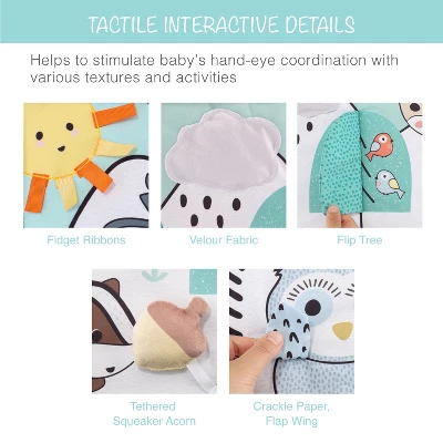 The Peanutshell Woodland 7-in-1 Activity Play Gym & Play Mat For Baby 4 The Peanutshell Woodland 7-in-1 Activity Play Gym & Play Mat For Baby - Image 4