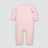 Burt's Bees Baby Burt's Bees Baby® Girls' Organic Cotton Quilted Bee Wrap Front Jumpsuit - Blossom