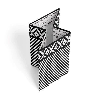 Bacati - Love Black/White Collapsible Laundry Hamper 1 Bacati - Love Black/White Collapsible Laundry Hamper