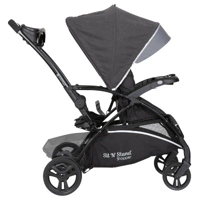 Baby Trend Sit N' Stand 5-in-1 Shopper Stroller Travel System - Gray 2 Baby Trend Sit N' Stand 5-in-1 Shopper Stroller Travel System - Gray - Image 2