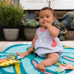 Infantino Go Gaga! 4-In-1 Twist & Fold Activity Gym & Play Mat - Tropical -Baby Trend Sales Store GUEST 970ec44c 8185 43c3 9dc8 bb0b8748f4ac