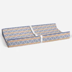 Bacati - Liam Orange/Navy Large Triangles Quilted Muslin Changing Pad Cover -Baby Trend Sales Store GUEST 9c8fd5e6 71f1 4d68 9eed 5868d409930c