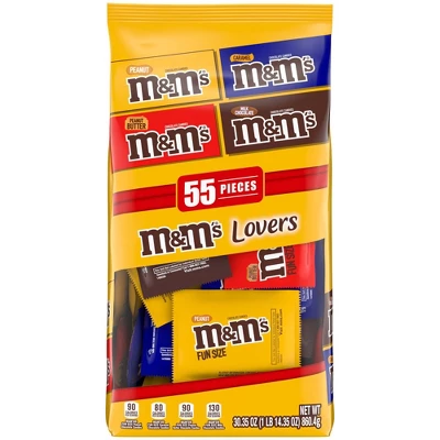 Mars M&M's Variety Pack Fun Size Chocolate Candy Assortment - 55pc 1 Mars M&M's Variety Pack Fun Size Chocolate Candy Assortment - 55pc